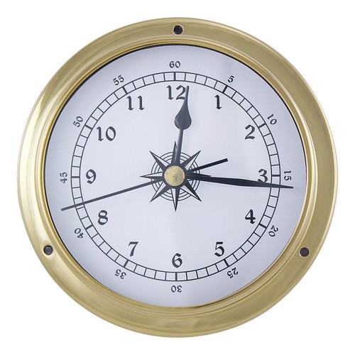 Uhr nautik aus - messing, 3,4